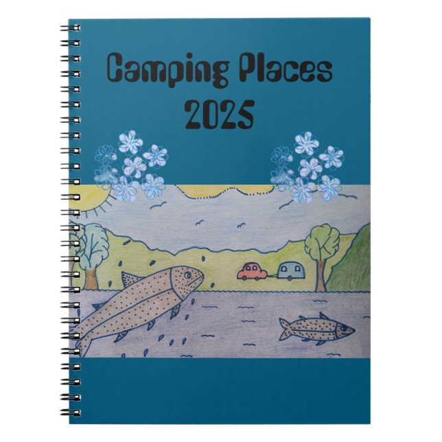 Camping Places 2025 Notebook (Front)