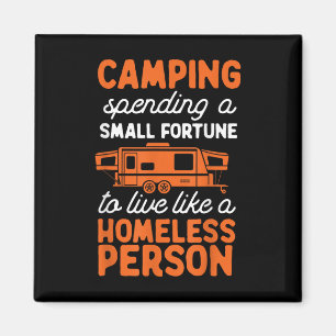 Camping Pop Up Camper Rv Trailer Small Fortune Magnet