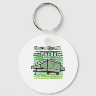 Camping PopUp Key Ring