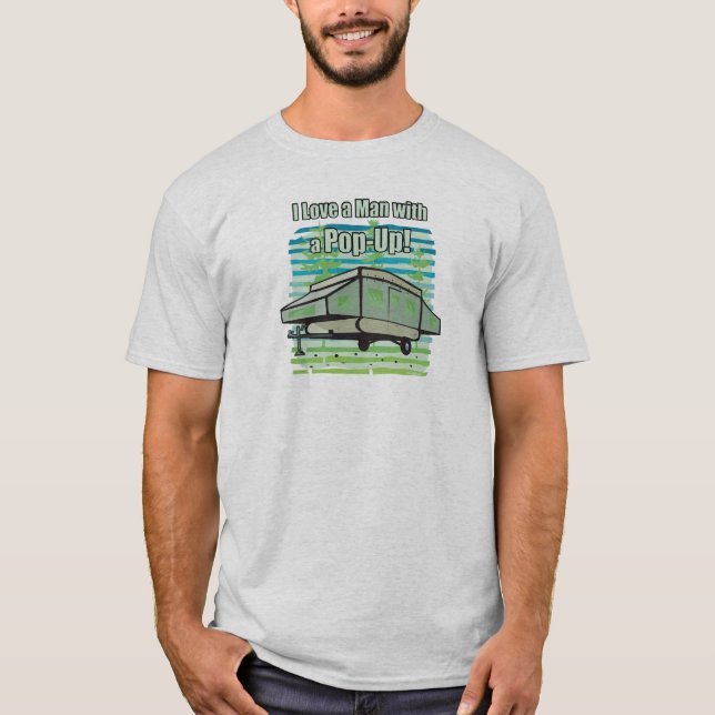 Camping PopUp T-Shirt (Front)