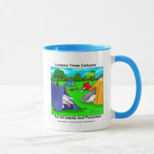Camping Porpoises Funny Pun-Lovers Mug