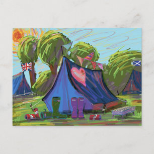Camping Postcard