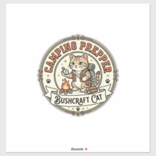 Camping Prepper Bushcraft Cat Camping Prepper Bush