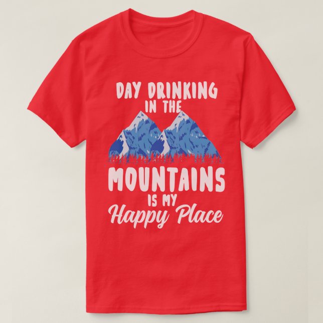 Camping Pun Mountains T-Shirt (Design Front)