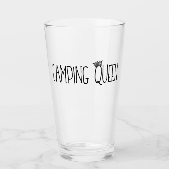“Camping Queen” Glass (Front)