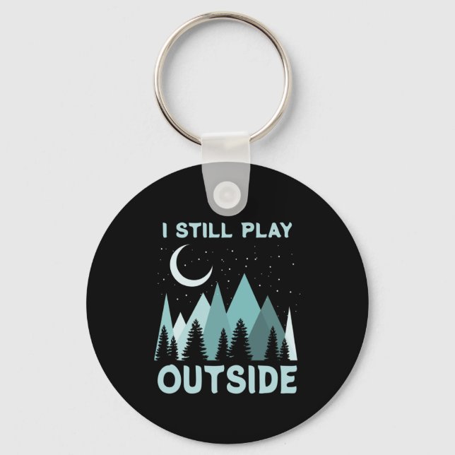 Camping Quote Vacation Key Ring (Front)