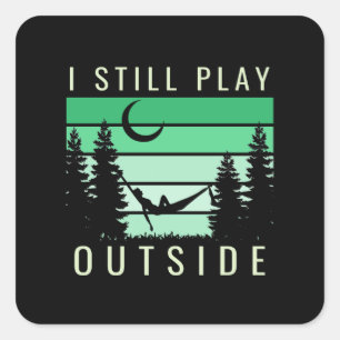 Camping Quote Vacation Square Sticker