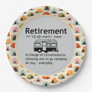  Camping Retirement Definition    Paper Plate