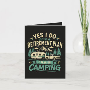 Camping Retirement Plan Holiday Card