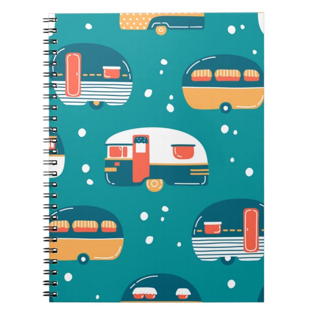 Camping Road Trip , Happy Camper, Funny camping, E Notebook (Front)