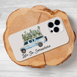 Camping Road Trip Quote Let's Go Somewhere Case-Mate iPhone 14 Pro Max Case