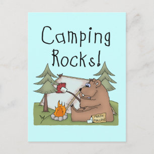 Camping Rocks Postcard