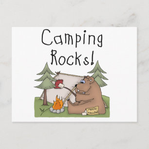 Camping Rocks Postcard