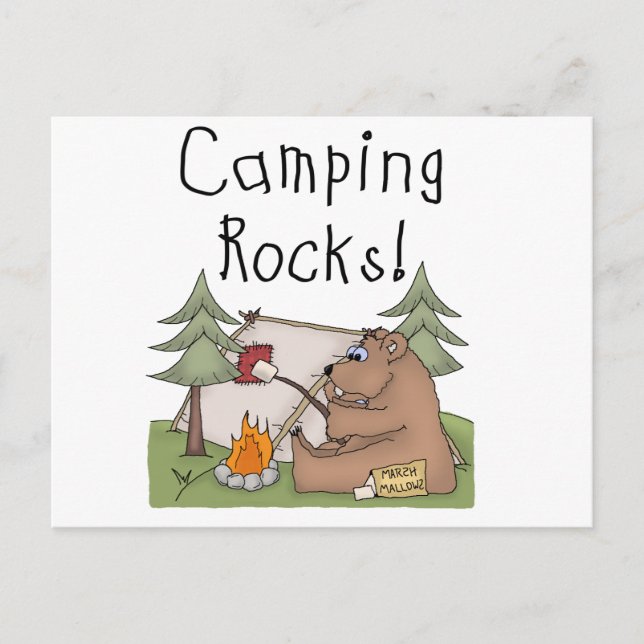 Camping Rocks Postcard (Front)