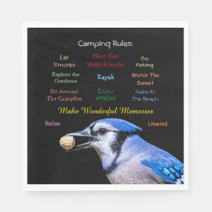 Camping Rules Napkin