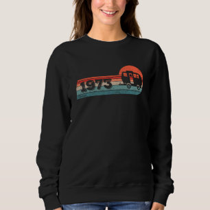 Camping Rv Camper Vintage Born 1973 Birthday Carav Sweatshirt