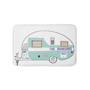 Camping RV Trailer Camper Trip Vacation Bath Mat