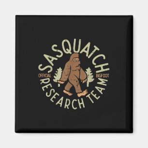 Camping Sasquatch Research Team Bigfoot Camper Men Magnet
