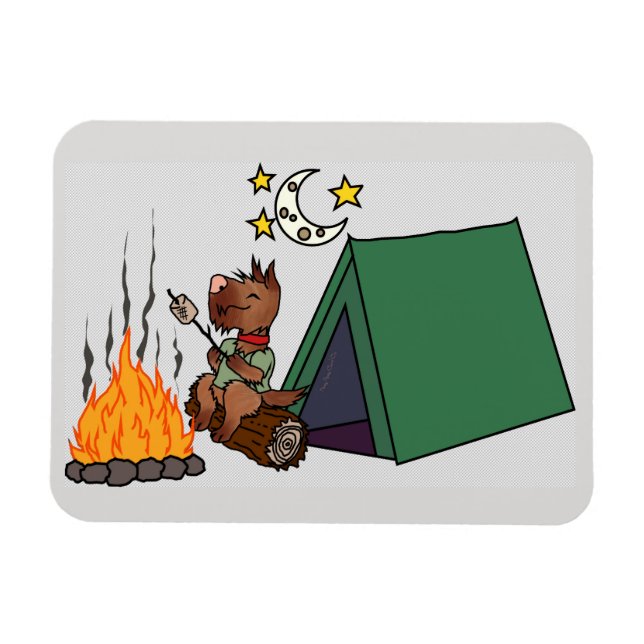 Camping Scot Magnet (Horizontal)