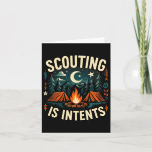 Camping Scouting Is Intents Scout Camper  Card