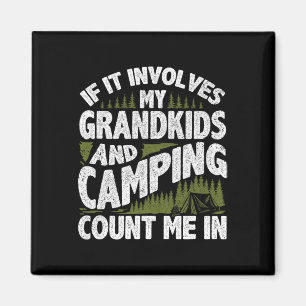 Camping Shirt Grandpa Camper Rv Camping Vacation G Magnet