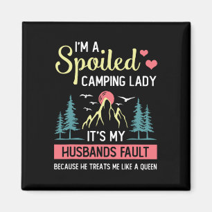 Camping Shirt Women Camper Rv Vacation Camping Wom Magnet