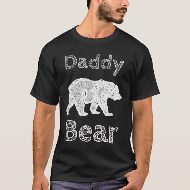 Camping Shirts For Men Funny Daddy Bear T Shirt Fa (Front)