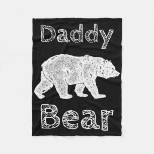 Camping Shirts For Men Funny Daddy Bear T Shirt Fa Fleece Blanket