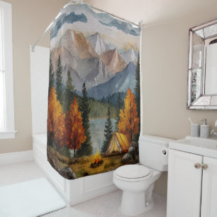 Camping Shower Curtain