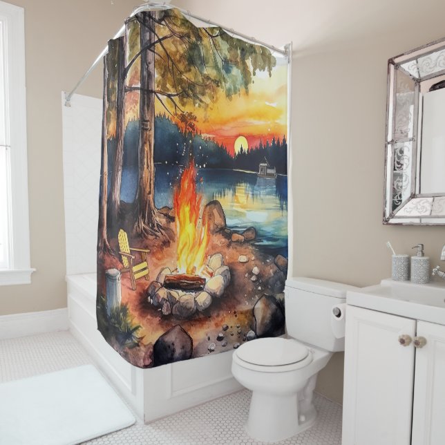 Camping Shower Curtain (In Situ)