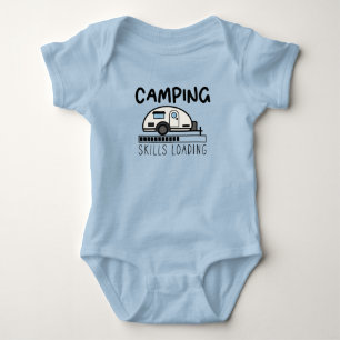 Camping Skills Loading Baby Camper Cute Camping Bodysuit