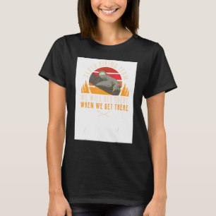 Camping Sloth Hiking Team Summer Vacation Mountain T-Shirt
