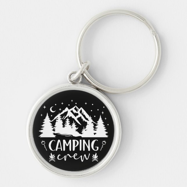 Camping Smore Crew Cute Smores Gift for Campers Key Ring (Front)