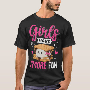 Camping Smores Girls Have S'More Fun Cute Kawaii S T-Shirt