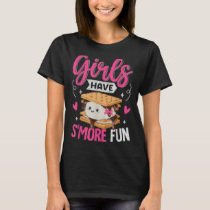 Camping Smores Girls Have Smore Fun Cute Kawaii Sm T-Shirt
