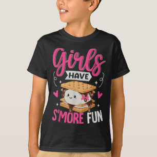 Camping Smores Girls Have Smore Fun Cute Kawaii Sm T-Shirt