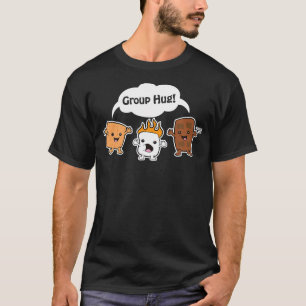 Camping Smores Marshmallows Roasting Funny Bonfire T-Shirt