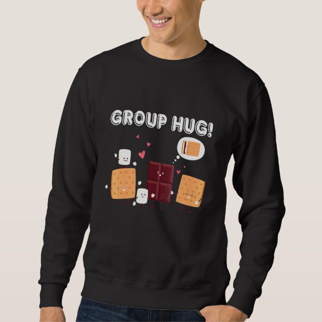Camping Smores Marshmallows Smores Camping Group H Sweatshirt (Front)
