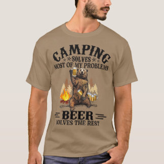Camping Solves Most Of My Problems Bear And T-Shirt