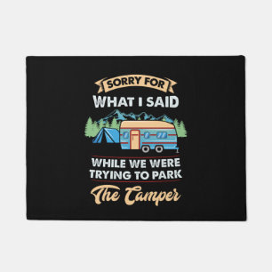 Camping - Sorry For What I Said Doormat