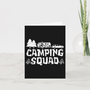Camping Squad 5th Wheel Camper Family Vacation Rv  Card