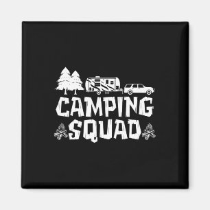 Camping Squad 5th Wheel Camper Family Vacation Rv Magnet