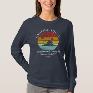 Camping Squad Family Matching Mum Retro T-Shirt