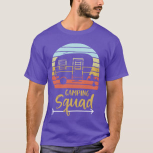 Camping Squad Funny Matching Family retro T-Shirt