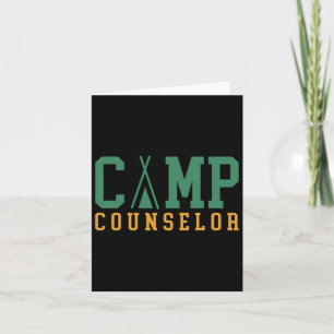 Camping Summer Camp Counsellor Staff Director Camp Card