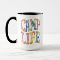Camping Summer Girls Camp Life Tie-Die Retro 