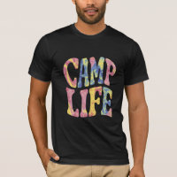 Camping Summer Girls Camp Life Tie-Die Retro