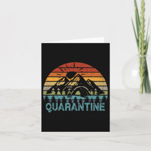 Camping T Shirts Funny Self Isolation Quarantine H Card