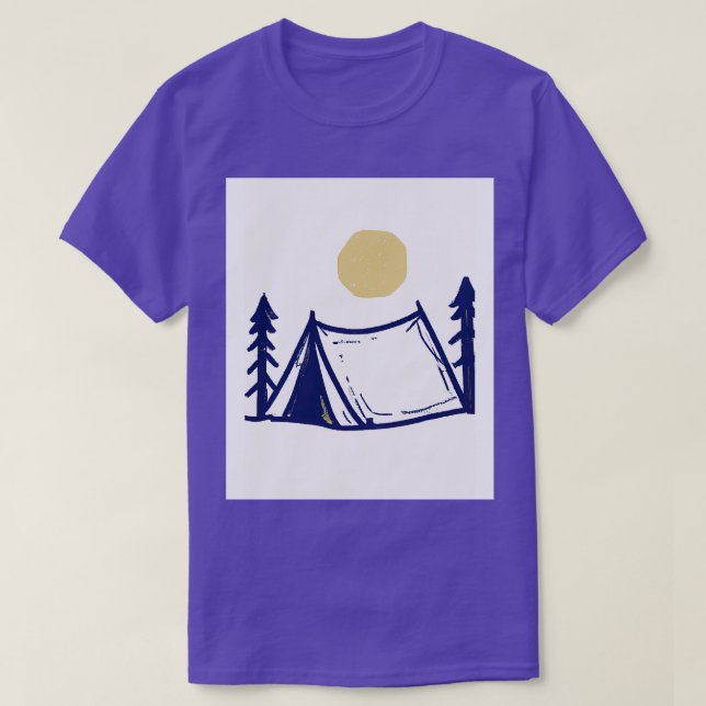 Camping Tent 2 T-Shirt (Design Front)