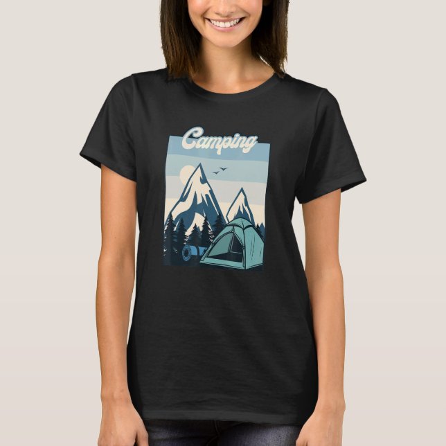 Camping Tents Glamping Camping Camping T-Shirt (Front)